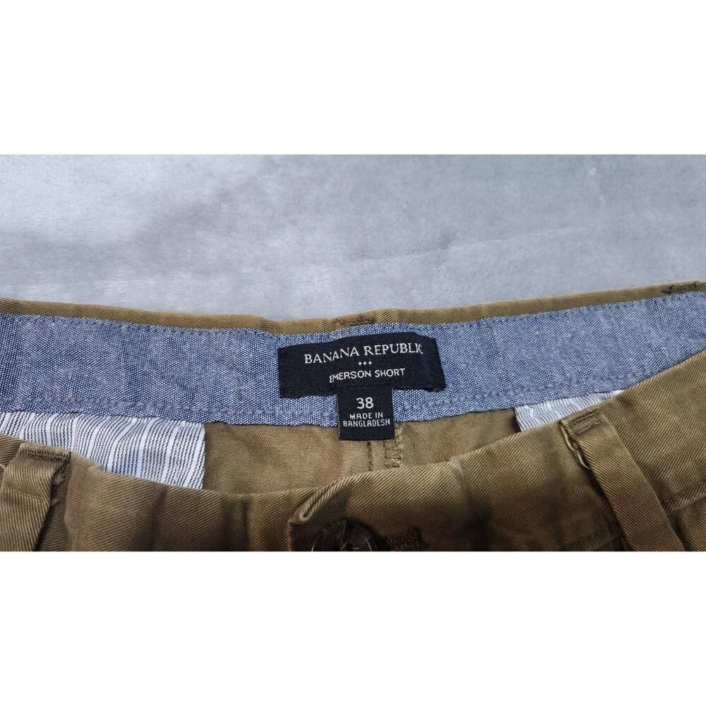 Banana Republic Men's‎ 38 Emerson 100% Cotton Luxury Shorts Comfort